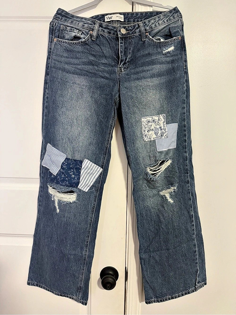 YMI Women's Straight Leg Jeans in Blue